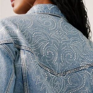 Beyoncé x Levi's Classic Rhinestone Blue Denim Jacket